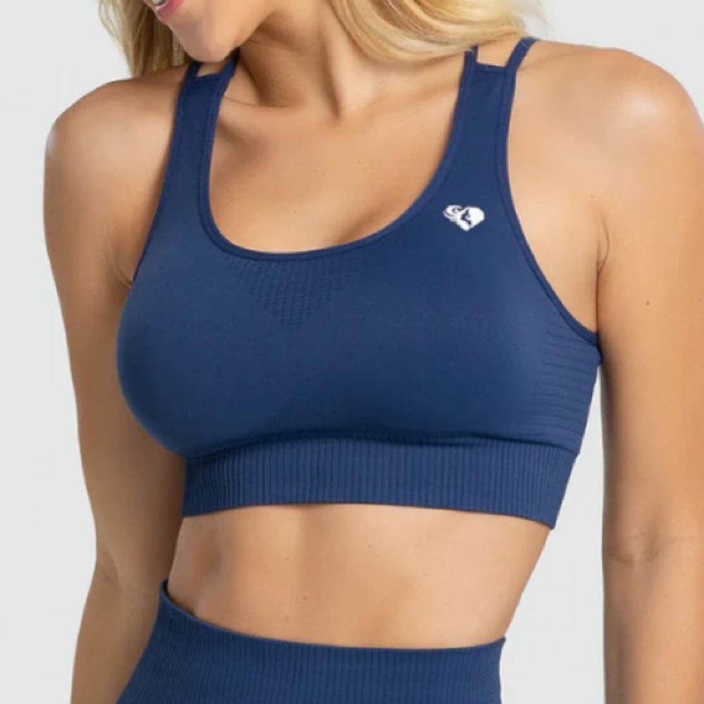 NEW WOMENS BEST POWER SEAMLESS SPORTS BRA SIZE:M
